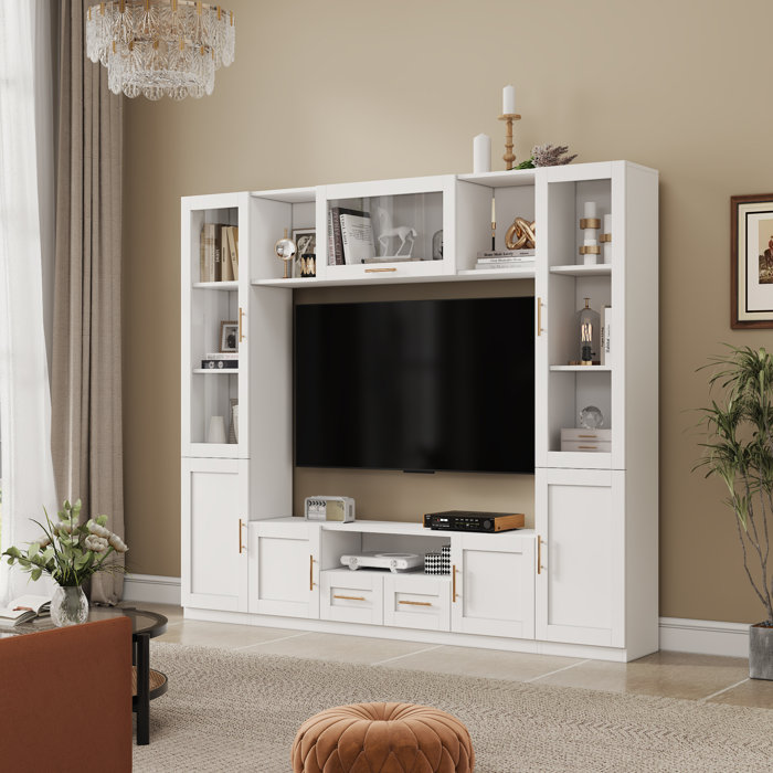 Mercer41 Tarajee 4Piece Entertainment Wall Unit Wayfair